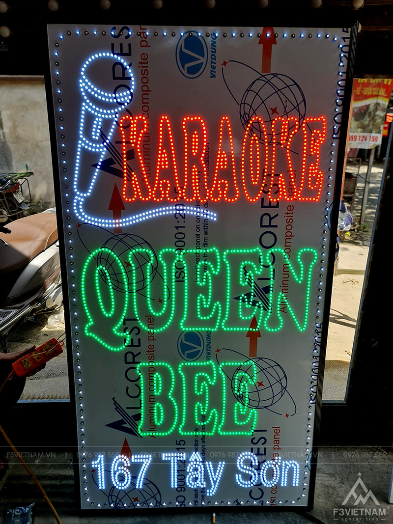 Biển quảng cáo led vẫy quán Karaoke