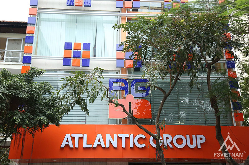 Thi công biển trung tâm anh ngữ ATLANTIC