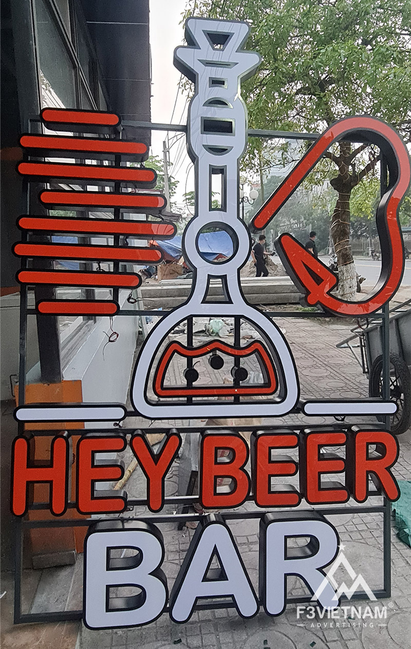 Bộ Logo trong nhà HEYBEER BAR
