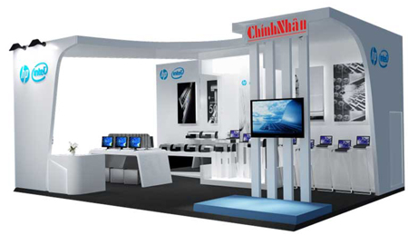 booth trưng bày đẹp
