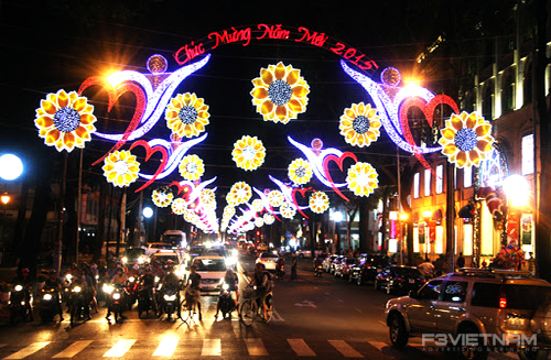 trang trí đèn đô thị