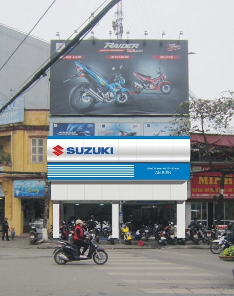 Biển hiệu cửa hàng xe máy