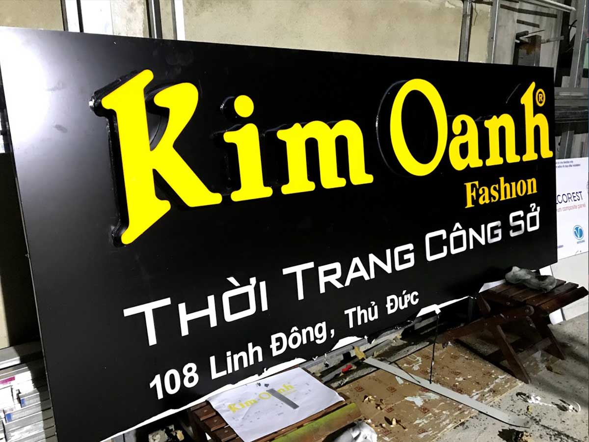 Làm biển quảng cáo chữ nổi đẹp giá rẻ tại Hà Nội