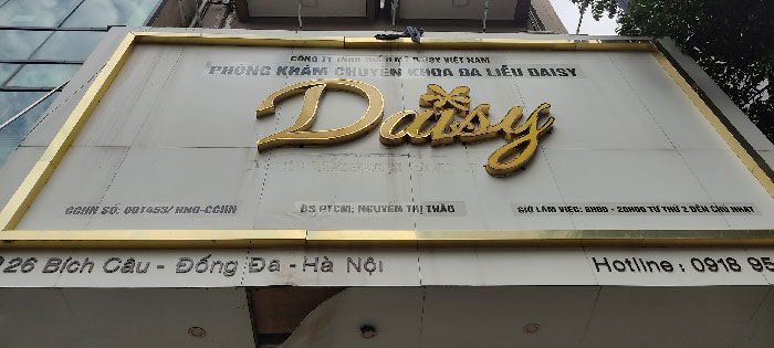 Sửa biển quảng cáo Thẩm mỹ Daisy