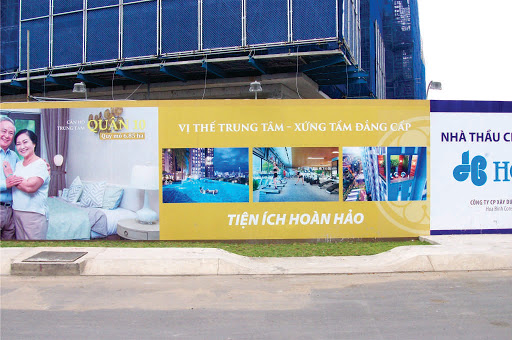 Thi công biển bạt công trình tại Hà Nội