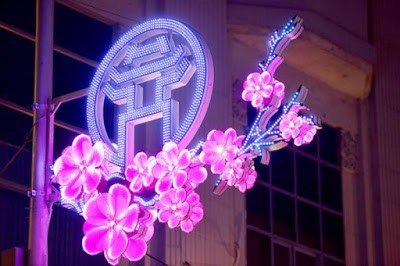 Trang trí đường phố bằng đèn led