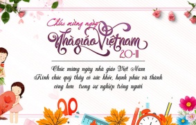 Thiết kế phông nền ngày nhà giáo Việt Nam 20/11 mẫu 21