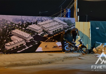 Thi công Pano hàng rào dự án xây dựng tại Sơn Đồng, Hoài Đức