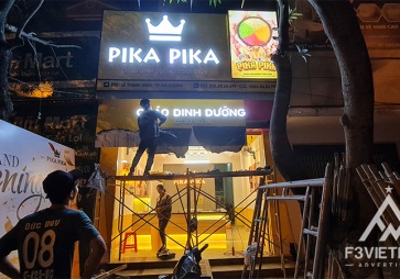 Làm biển quảng cáo cháo dinh dưỡng PIKA PIKA Hải Dương
