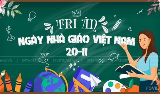 Thiết kế phông nền ngày nhà giáo Việt Nam 20/11 mẫu 16