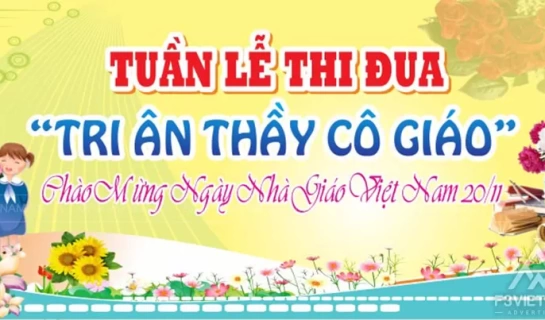 Thiết kế phông nền ngày nhà giáo Việt Nam 20/11 mẫu 19
