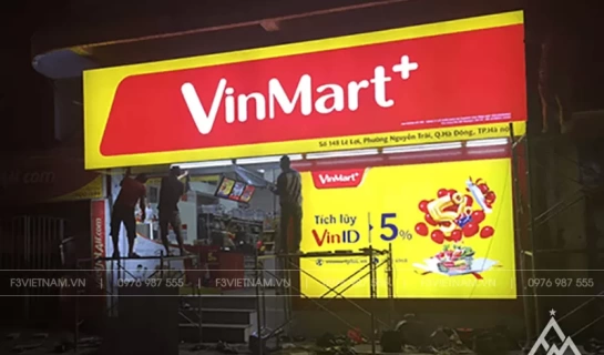 Báo giá làm biển hộp đèn bạt 3M