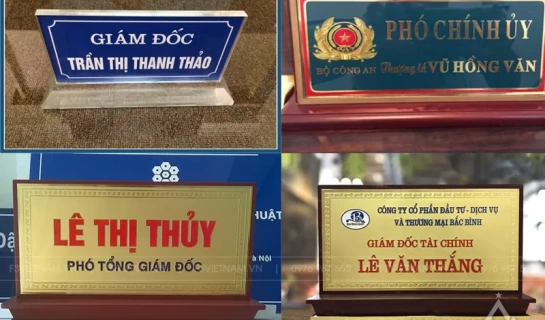 Báo giá biển chức danh