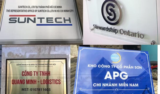 Báo giá làm biển hiệu công ty