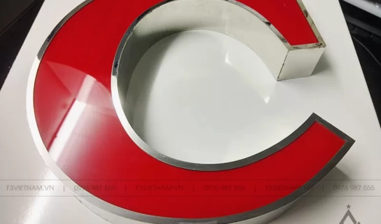 Địa chỉ làm chữ nổi inox mặt Mica uy tín, giá rẻ tại Hà Nội