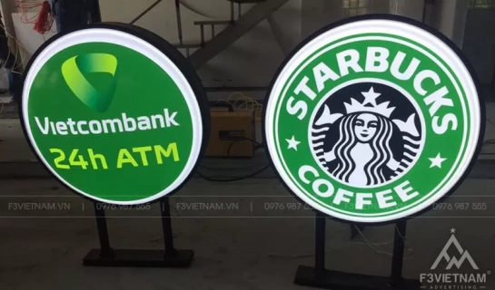 Báo giá biển vẫy hộp đèn mica hút nổi