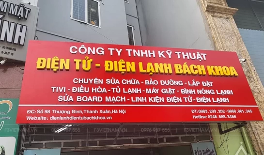 Mẫu biển quảng cáo điện lạnh đẹp, ấn tượng