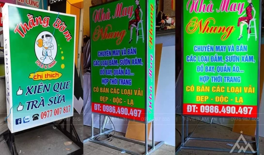 Báo giá làm hộp đèn bạt Hiflex