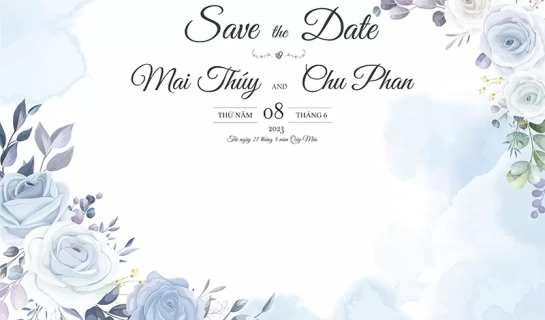 Mẫu thiết kế phông cưới Vector - Mẫu 07 [File . AI]