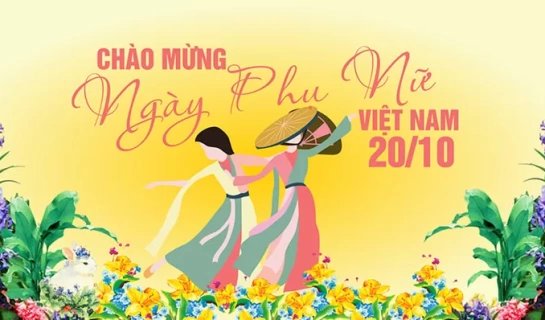 Mẫu Thiết Kế Ngày Phụ Nữ Việt Nam - Mẫu 06 [File .CDR]