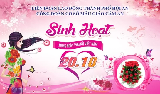 Mẫu Thiết Kế Ngày Phụ Nữ Việt Nam - Mẫu 09 [File .CDR]