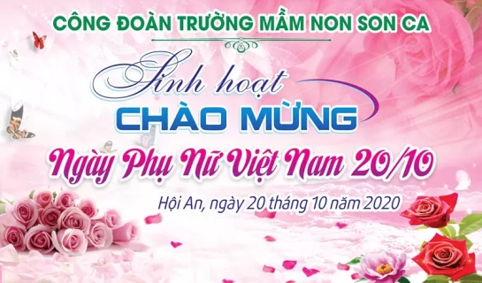 Mẫu Thiết Kế Ngày Phụ Nữ Việt Nam - Mẫu 10 [File .CDR]