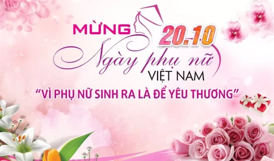 Mẫu Thiết Kế Ngày Phụ Nữ Việt Nam - Mẫu 12 [File .CDR]