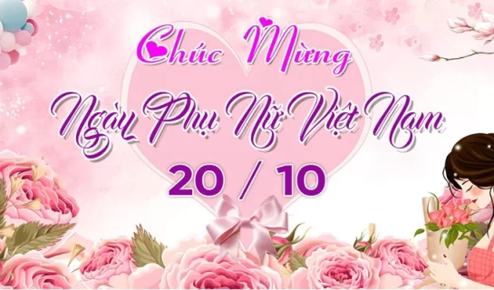 Mẫu Thiết Kế Ngày Phụ Nữ Việt Nam - Mẫu 14 [File .CDR]