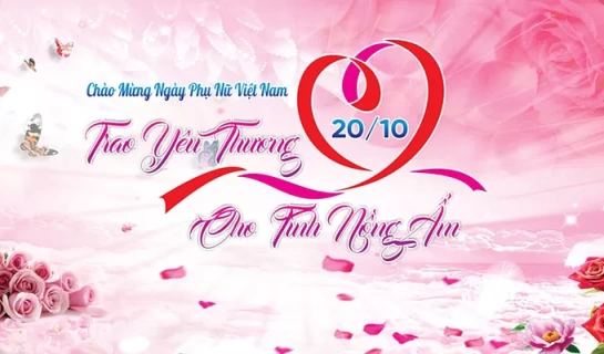 Mẫu Thiết Kế Ngày Phụ Nữ Việt Nam - Mẫu 15 [File .CDR]